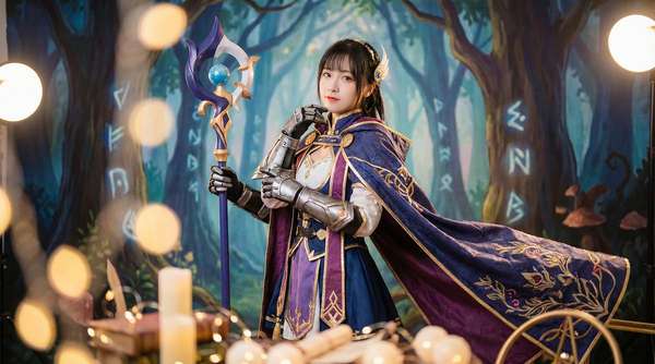 镜子前面cosplay视频拍摄