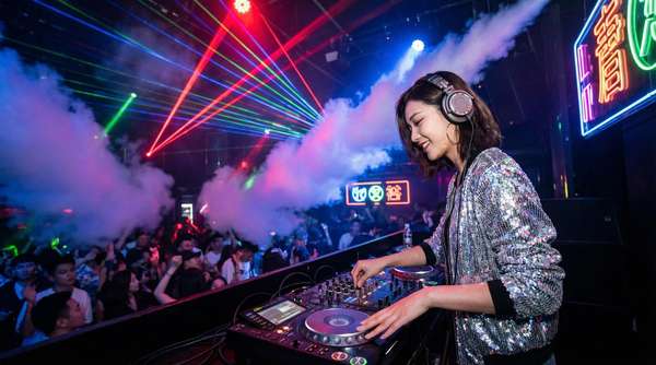 镜子前面电音派对视频直播